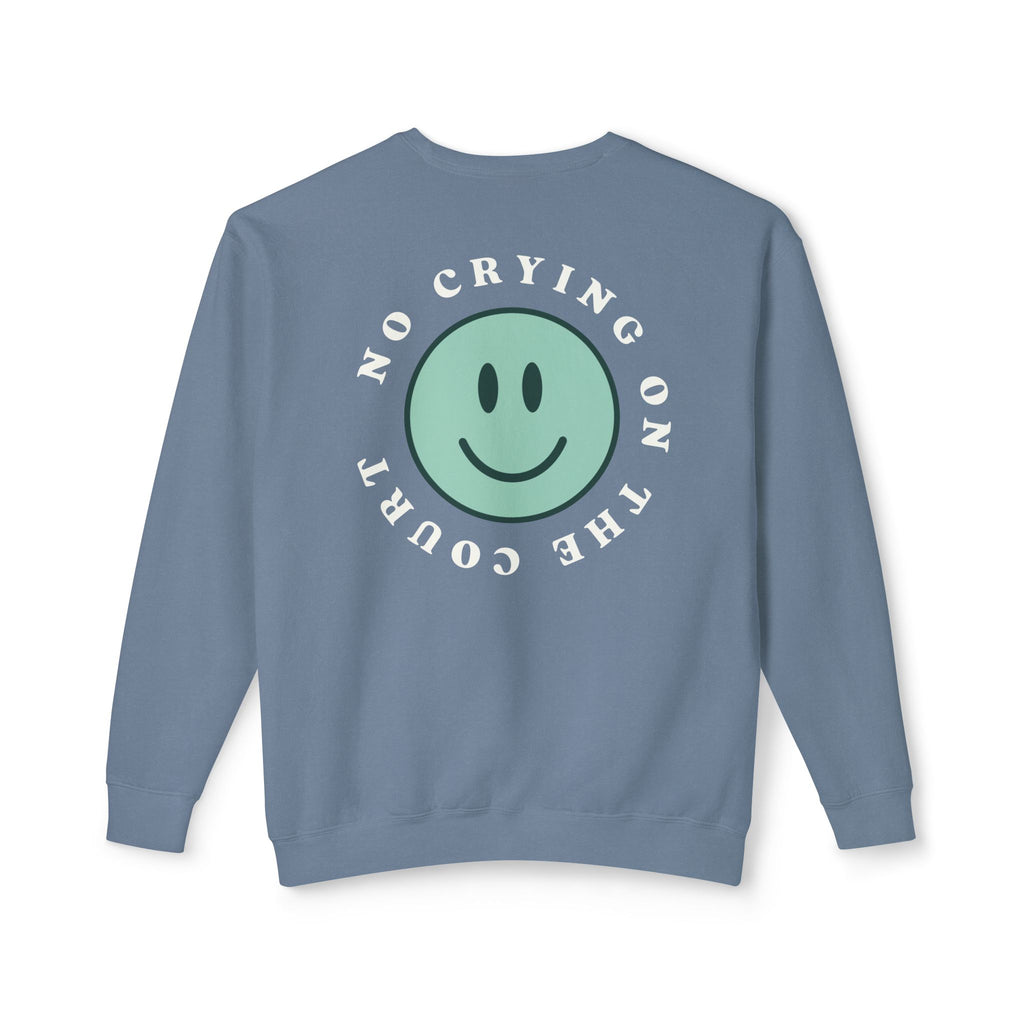 No Crying On The Court Smile Sweatshirt