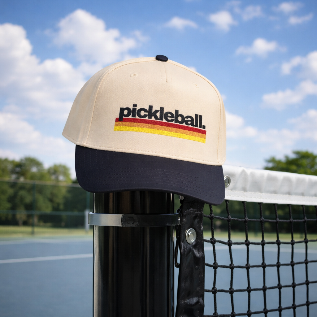Pickleball Retro Stripes Snapback