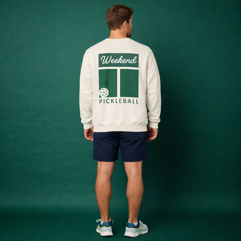 Weekend Pickleball Court Sweatshirt