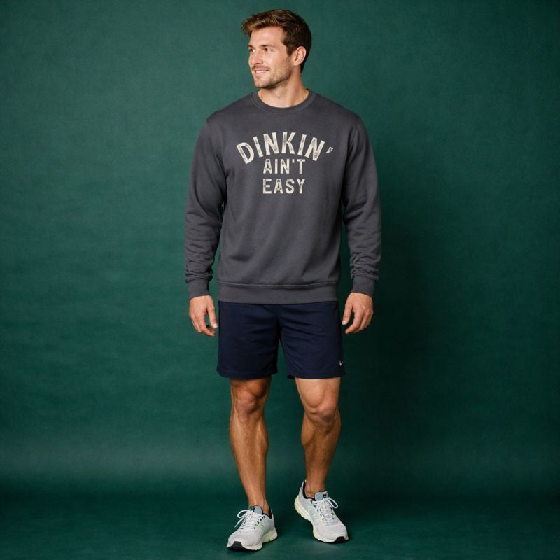 Dinkin' Ain't Easy Distressed Sweatshirt