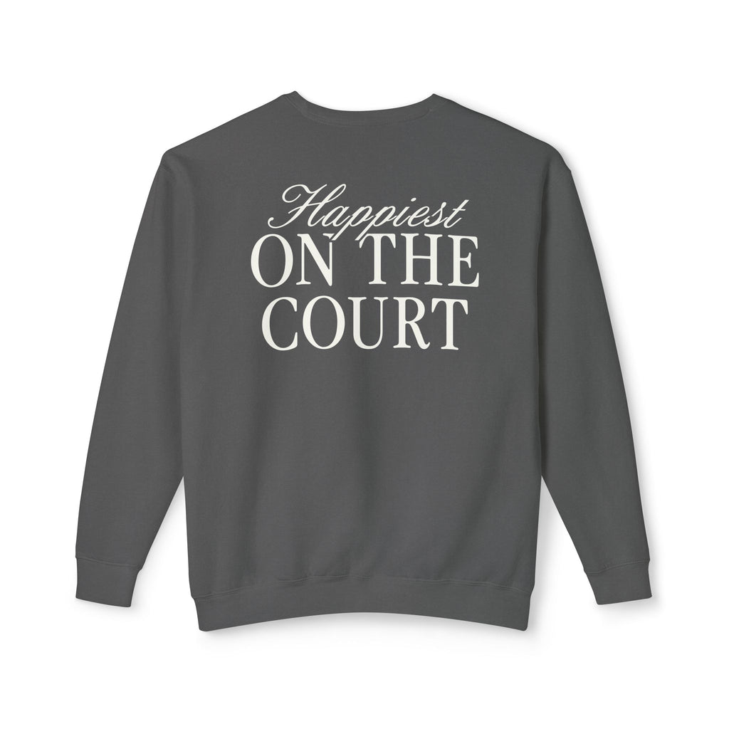 Happiest On The Court Script Sweatshirt