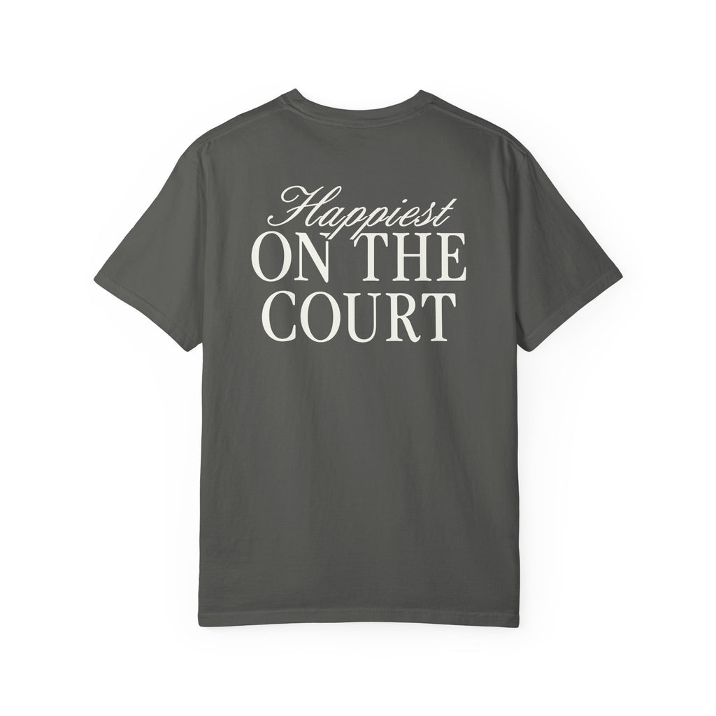 Happiest On The Court Script Tee