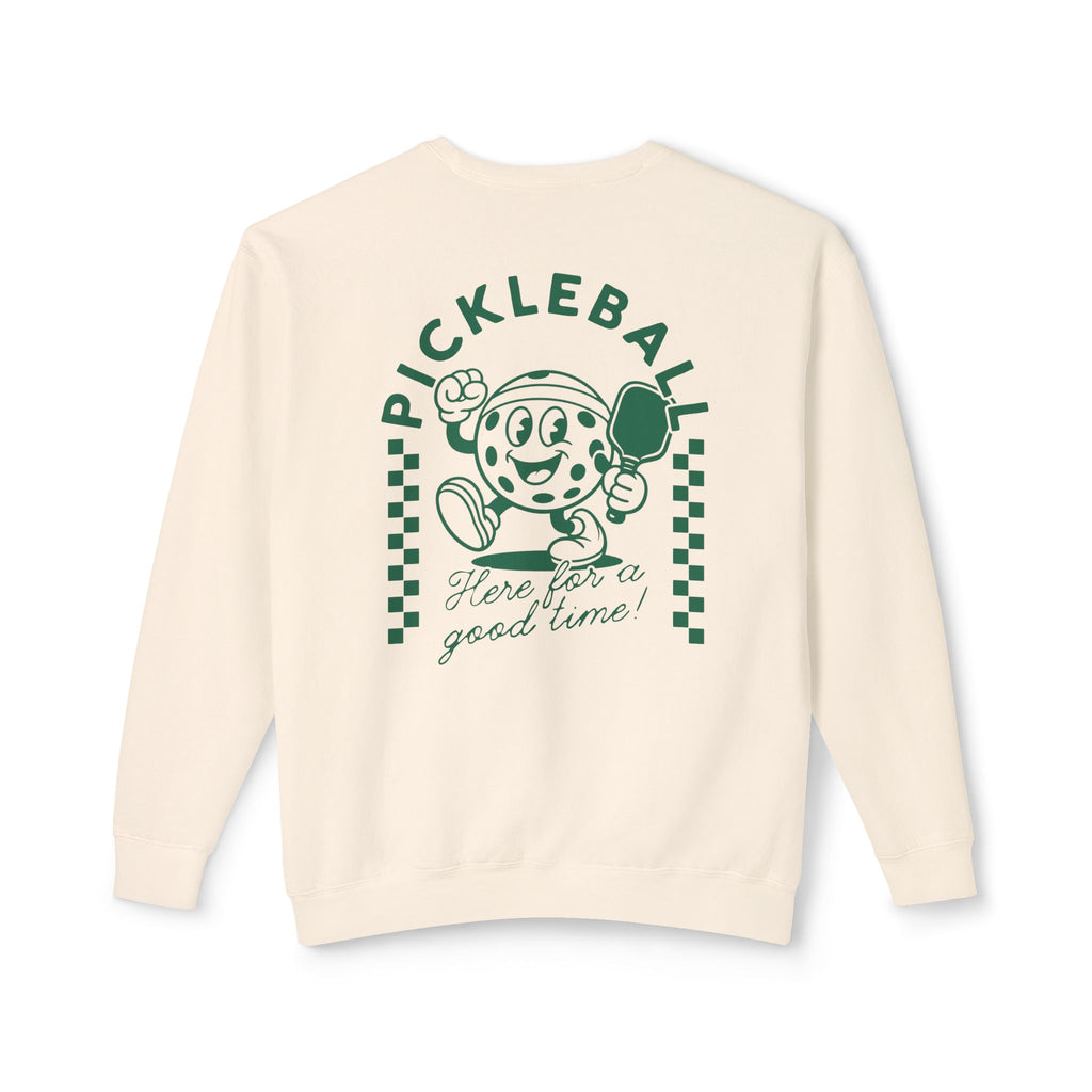 Pickleball Cartoon Slogan Sweatshirt