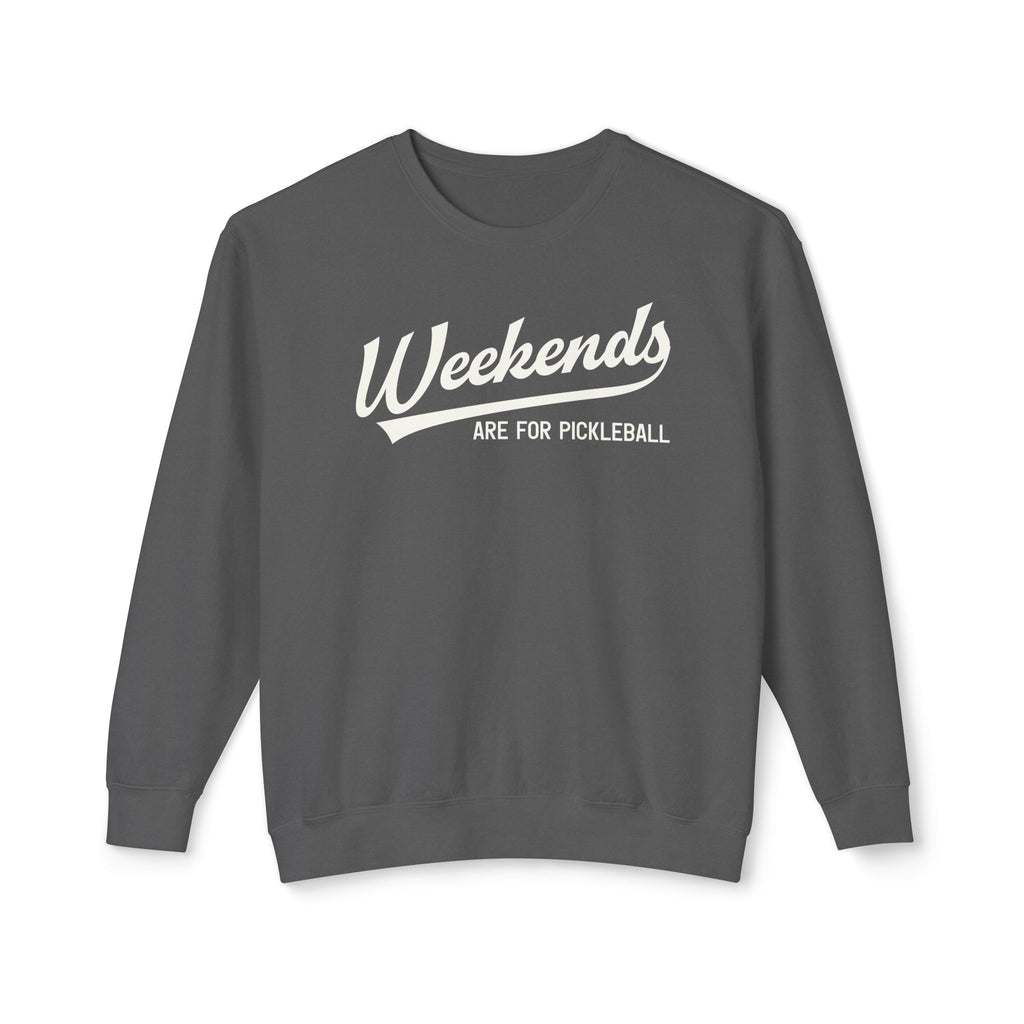Weekends Are For Pickleball Script Sweatshirt