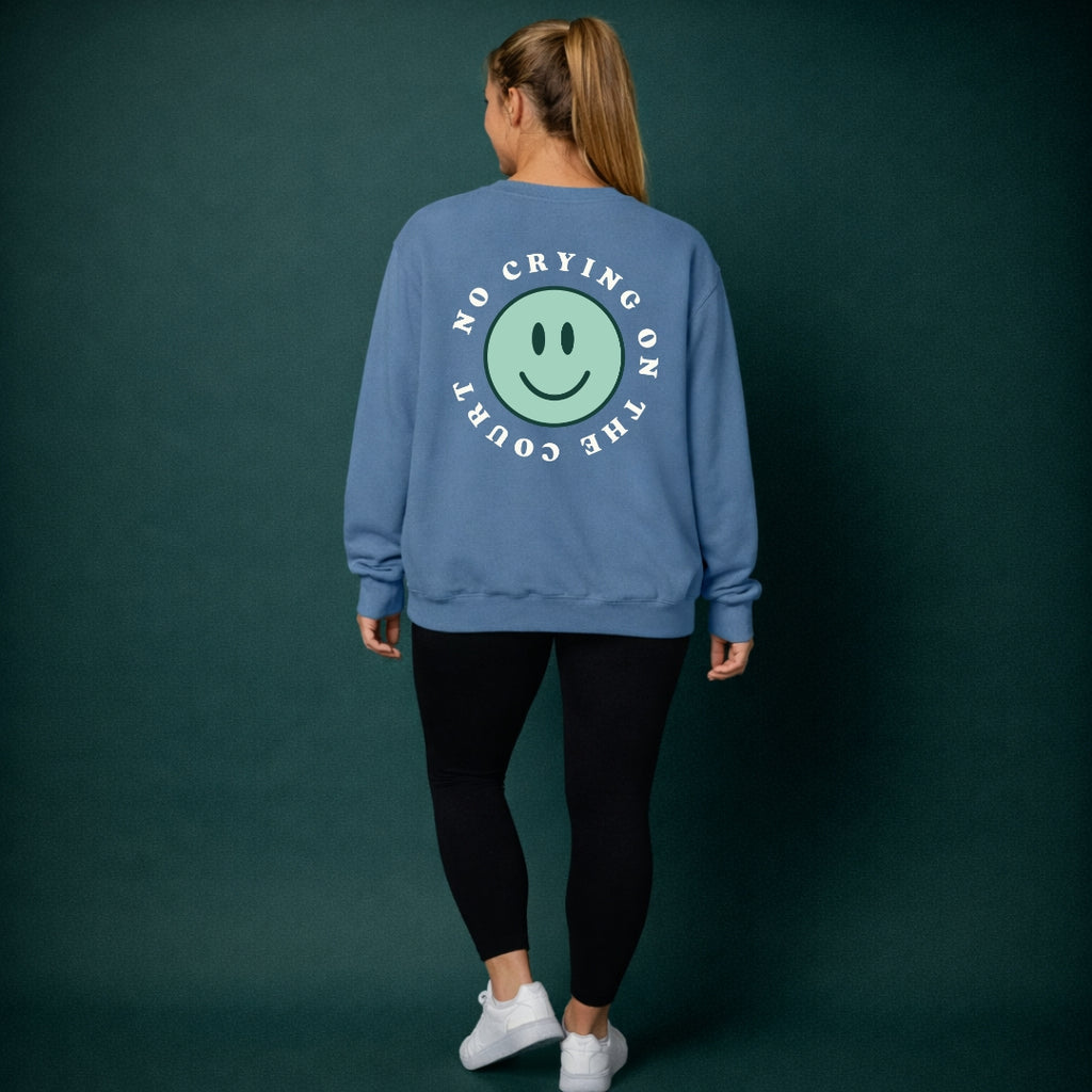 No Crying On The Court Smile Sweatshirt