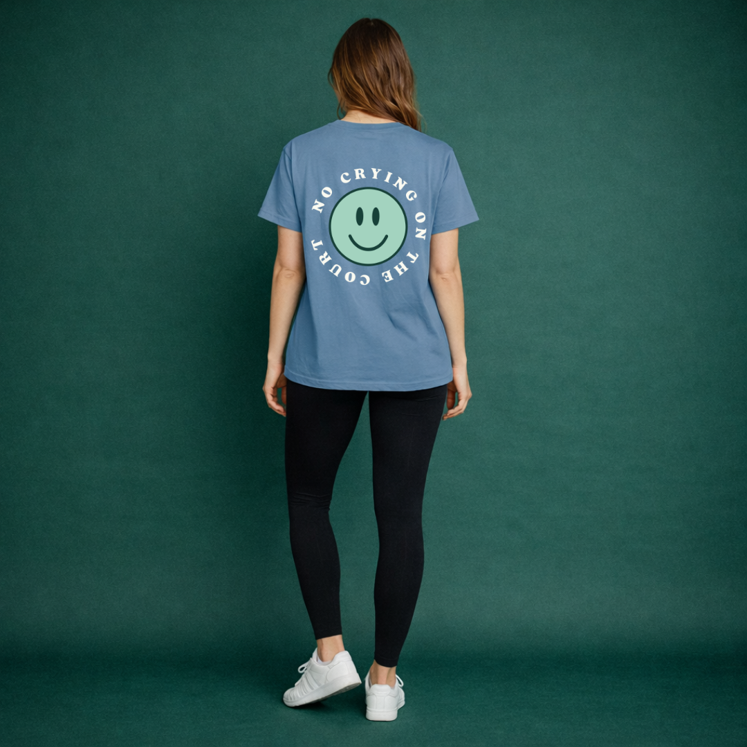 No Crying On The Court Smile Tee