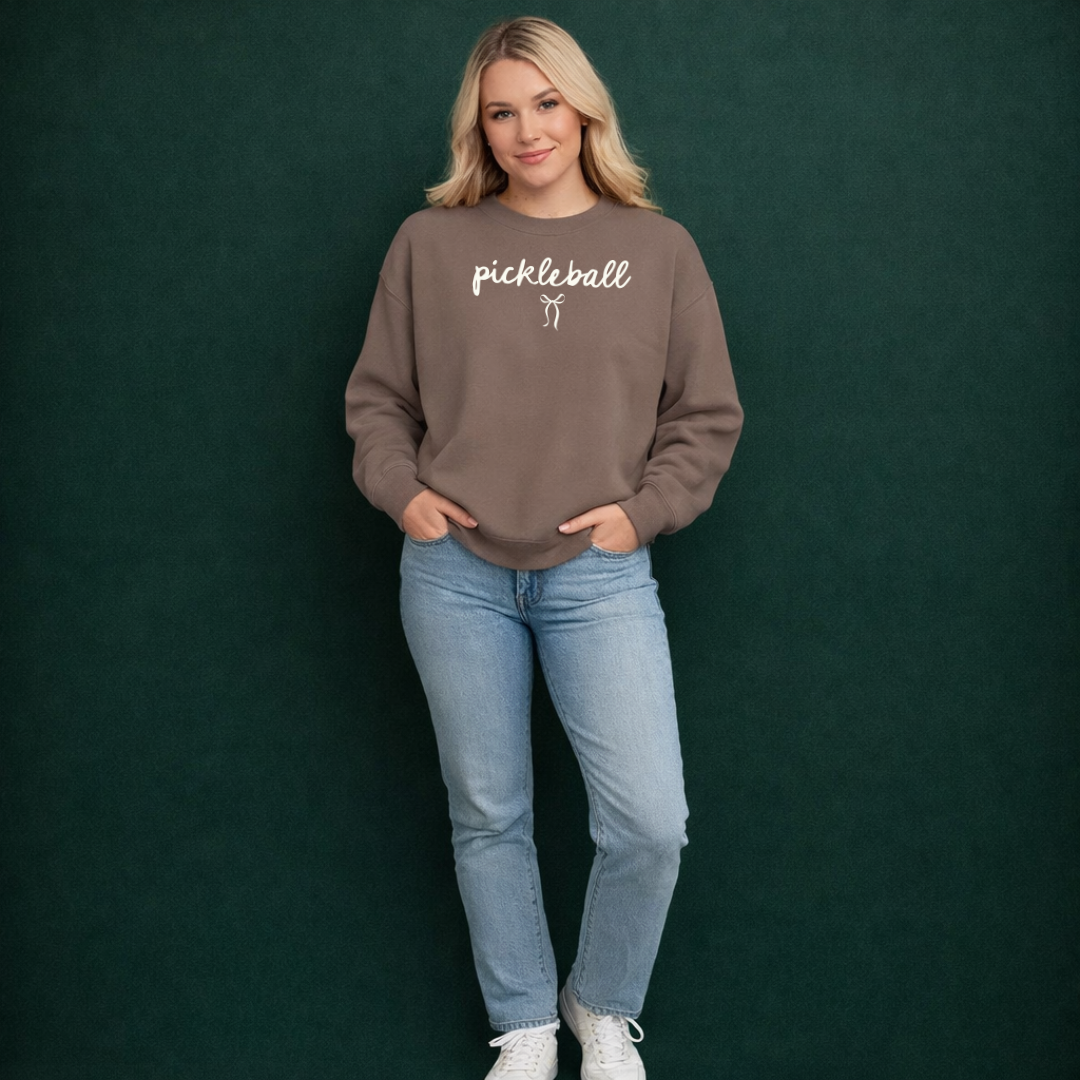 Pickleball Bow Sweatshirt