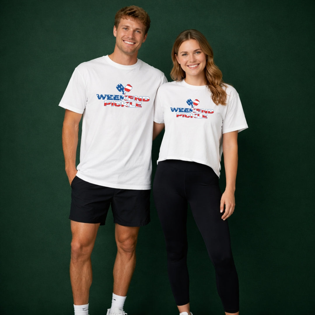Weekend Pickle USA Logo Tee