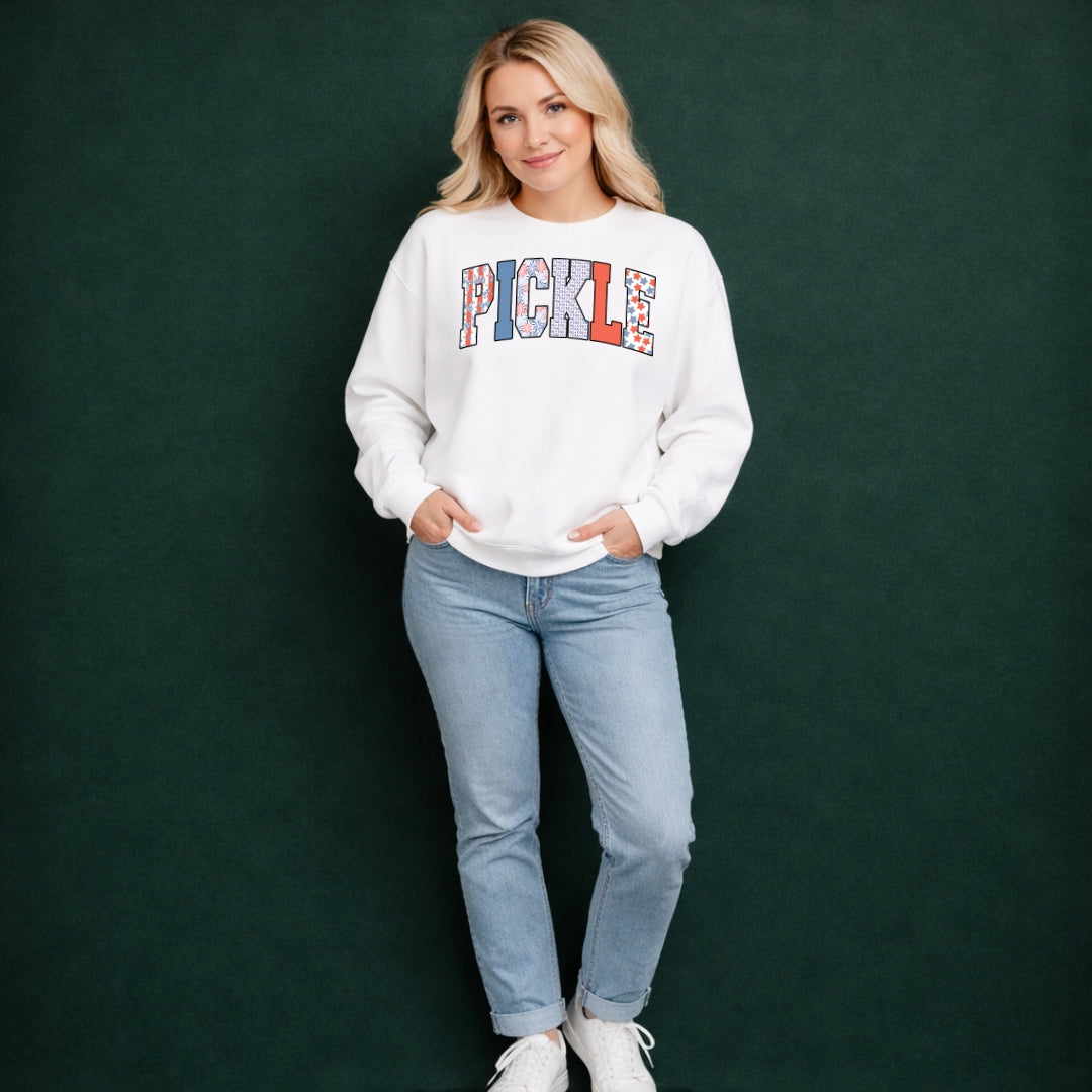 Pickle Printed USA Patch Sweatshirt
